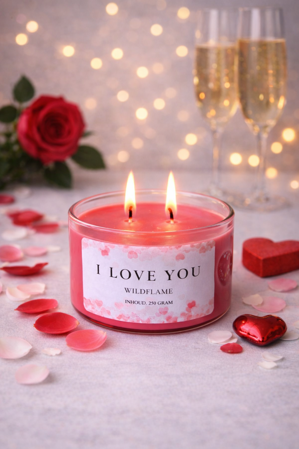 Roze kleine hartkaars