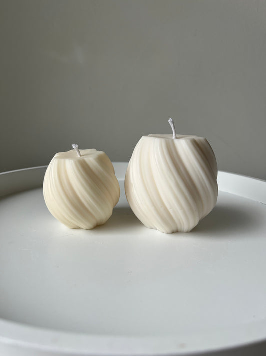 Luxe 2-delige curve kaarsenset – Wildflame