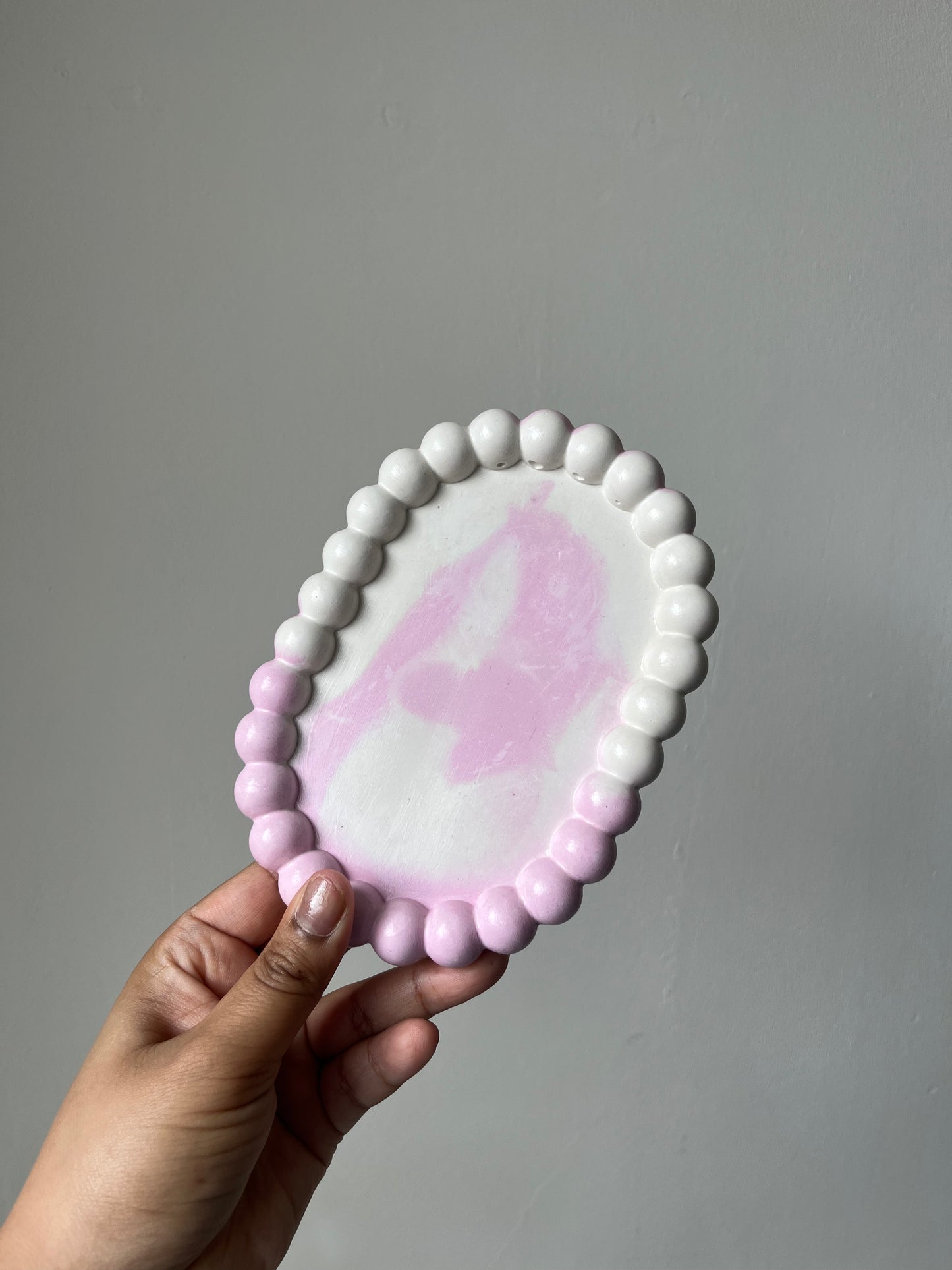 Sieraden bubbelbordje Wit/Roze💗