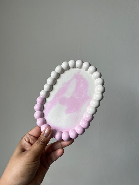 Sieraden bubbelbordje Wit/Roze💗